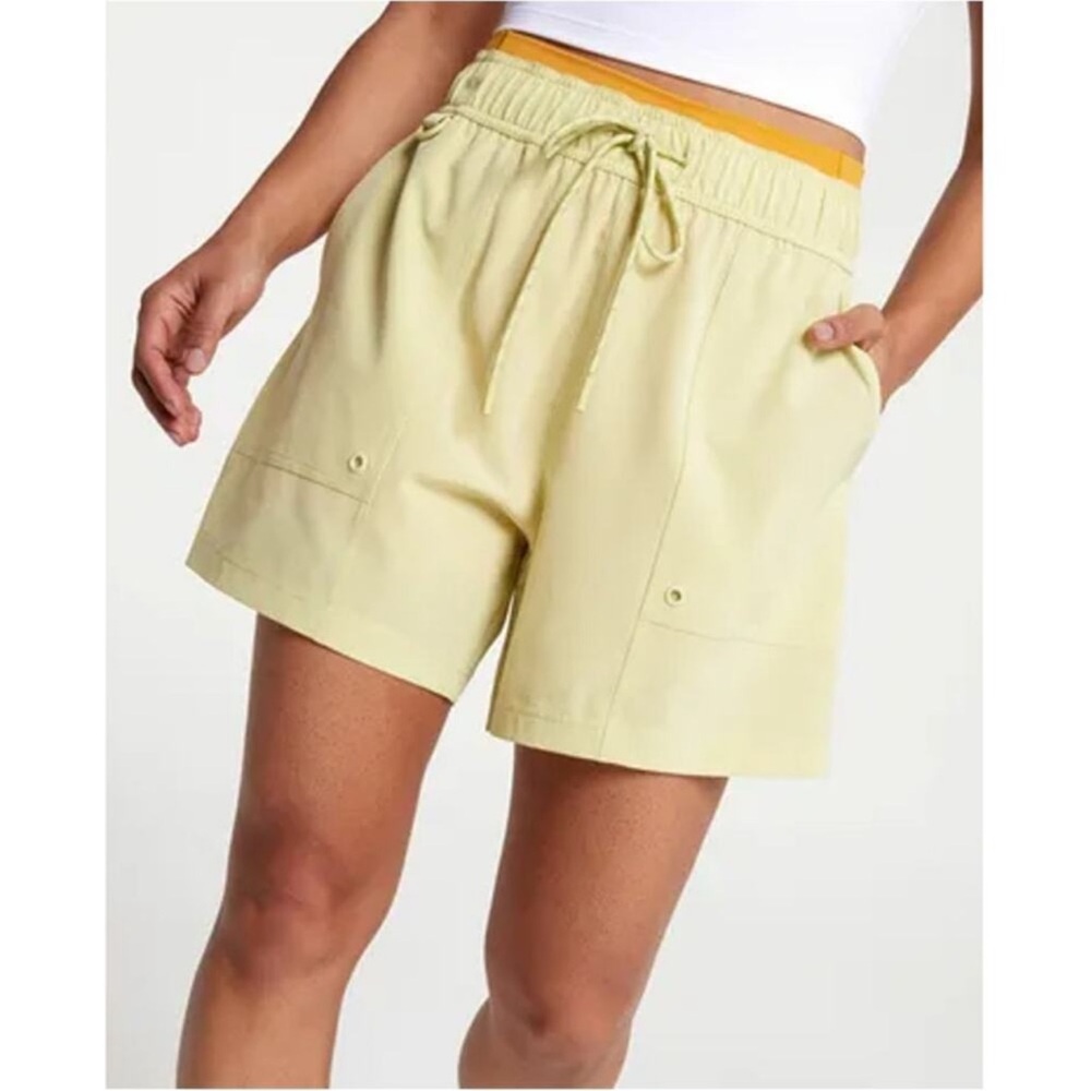 CALIA by Carrie Underwood High Waist Yellow Shorts